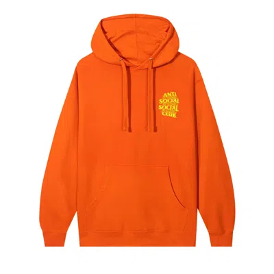 Pre-owned Anti Social Social Club Kaburosai Hoodie 'orange'