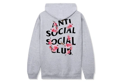 Pre-owned Anti Social Social Club Kkotch Hoodie Grey