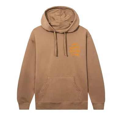 Pre-owned Anti Social Social Club Kkotch Hoodie 'sandstone' In Brown