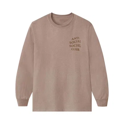 Pre-owned Anti Social Social Club Kkotch Long-sleeve Tee 'sand' | Tan | Men's Size Xxl In Brown