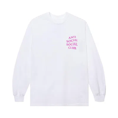 Pre-owned Anti Social Social Club Kkotch Long-sleeve Tee 'white' | Men's Size Xl