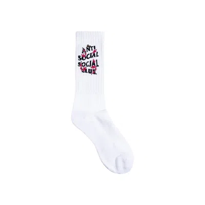 Pre-owned Anti Social Social Club Kkotch Socks 'white'