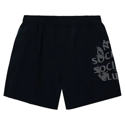 Pre-owned Anti Social Social Club Kkotch Swim Shorts 'black' | Men's Size Xl