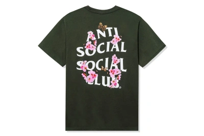 Pre-owned Anti Social Social Club Kkotch Tee Olive