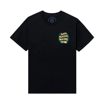 Pre-owned Anti Social Social Club Laurel Logo Flip Tee 'black' | Men's Size Xl