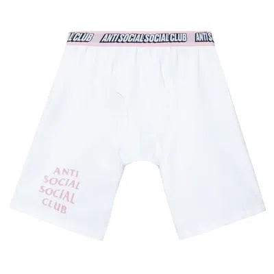 Pre-owned Anti Social Social Club Layers Of You Boxer 'white'