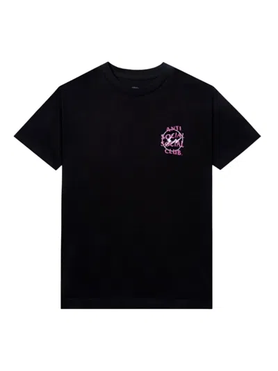 Anti Social Social Club Lightning-bolt Logo T-shirt In Black