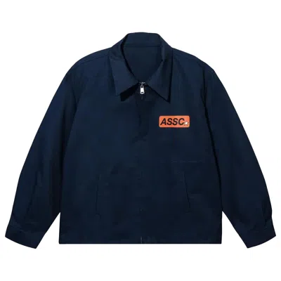 Pre-owned Anti Social Social Club Lightweight Mechanic Work Jacket 'navy' | Blue | Men's Size L