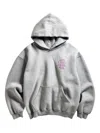 Anti Social Social Club Logo-appliqué Hoodie In Gray