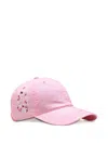 Anti Social Social Club Logo-embroidered Cap In Pink