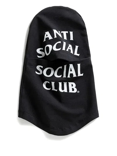 Anti Social Social Club Logo-print Balaclava In Black