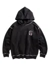 Anti Social Social Club Logo-print Hoodie In Black