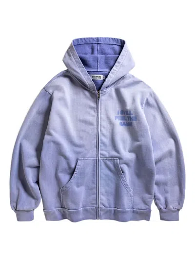 Anti Social Social Club Logo-print Hoodie In Blue