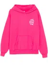 Anti Social Social Club Logo-print Hoodie In Pink