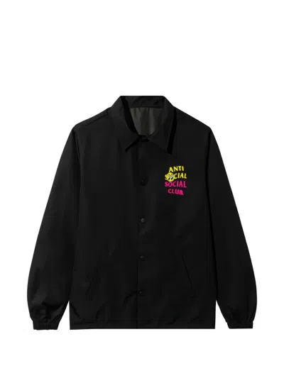 Anti Social Social Club Logo-print Jacket In Black