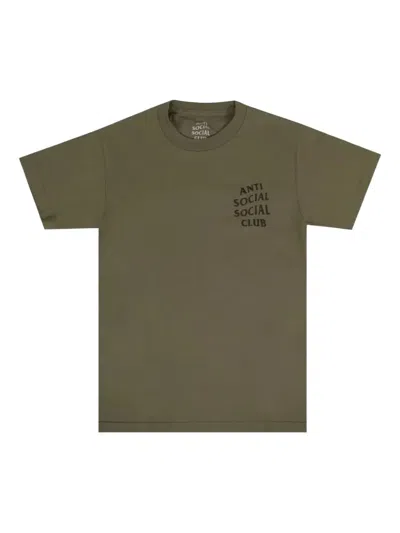Anti Social Social Club Logo-print T-shirt In Green