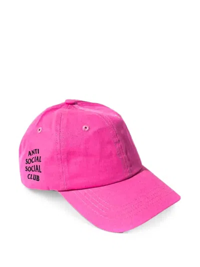 Anti Social Social Club Logo-print Baseball Cap In Neutral