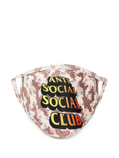 Anti Social Social Club Logo-print Face Mask In Multi