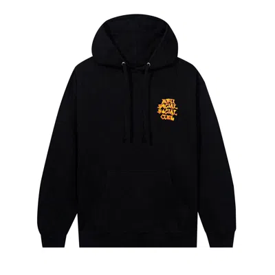 Pre-owned Anti Social Social Club Low Brow Hoodie 'black'