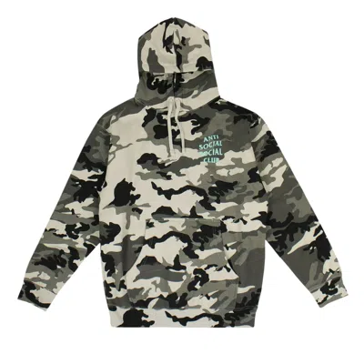 Pre-owned Anti Social Social Club Melrose Ave Hoodie 'camo'