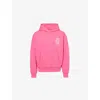 Anti Social Social Club Mens Mind Games Text-print Cotton Hoody Pink