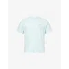Anti Social Social Club Mens Sky Blue Get Weird Foil-print Short-sleeve Cotton-jersey T-shirt Xl