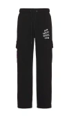 Anti Social Social Club Mind Games Cargo Sweatpants In Black