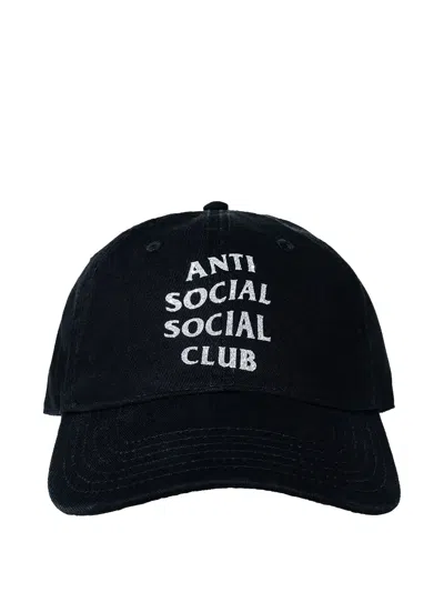 Anti Social Social Club Mind Games Glitter Cap In Black