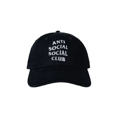 Pre-owned Anti Social Social Club Mind Games Glitter Cap 'black' | Men's Size Onesize