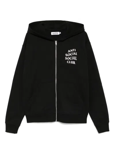 Anti Social Social Club Mind Games Glitter Hoodie In Black