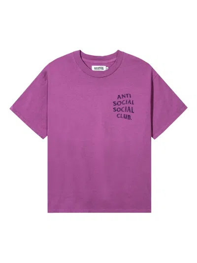 Anti Social Social Club Mind Games Glitter T-shirt In Pink