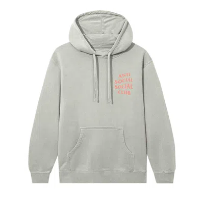 Pre-owned Anti Social Social Club Mind Games Hoodie 'dusty Sage' | Green | Men's Size Xxl