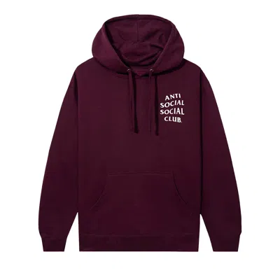 Pre-owned Anti Social Social Club Mind Games Hoodie 'maroon' | Red | Men's Size M