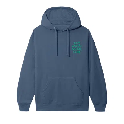 Pre-owned Anti Social Social Club Mind Games Hoodie 'storm Blue' | Men's Size L
