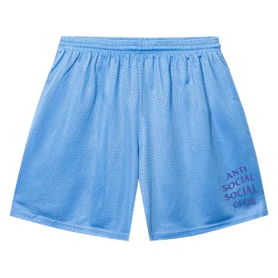Pre-owned Anti Social Social Club Mind Games Shorts 'carolina Blue' | Men's Size Xl