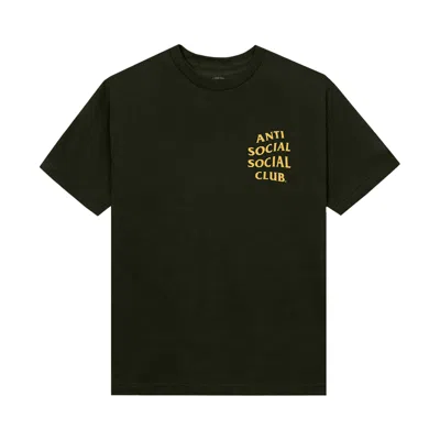Pre-owned Anti Social Social Club Mind Games Tee 'olive' | Green | Men's Size L