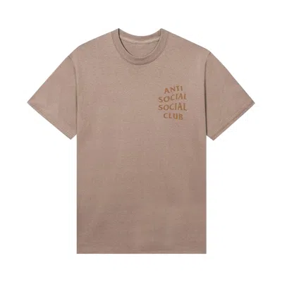 Pre-owned Anti Social Social Club Mind Games Tee 'sand' | Tan | Men's Size Xl In Brown