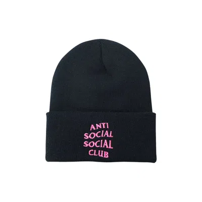 Pre-owned Anti Social Social Club Mr. Bean Knit Cap 'black'