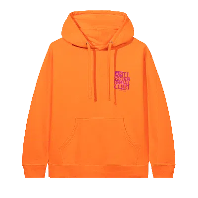 Pre-owned Anti Social Social Club Muted Hoodie 'orange'