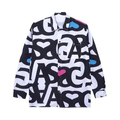 Pre-owned Anti Social Social Club Negative Space Long-sleeve Button Up 'white' | Men's Size Xl