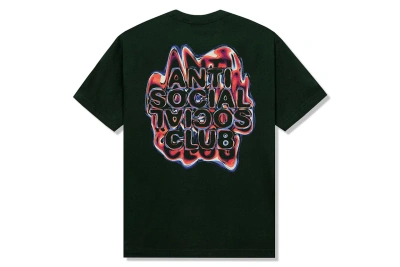 Pre-owned Anti Social Social Club Oil Slick Tee Forest Green