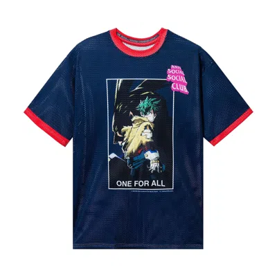 Pre-owned Anti Social Social Club One For All Jersey 'blue' | Men's Size L