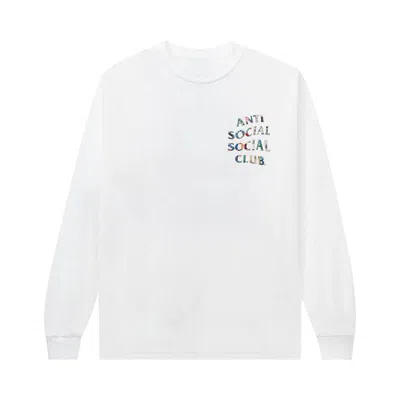 Pre-owned Anti Social Social Club Picking Up The Pieces Long-sleeve Tee 'white'