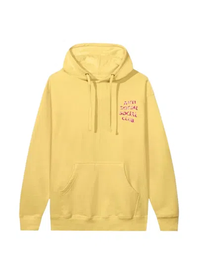Anti Social Social Club Plain Sight Hoodie In Yellow