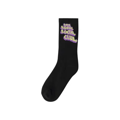 Pre-owned Anti Social Social Club Pop Up Socks 'black'