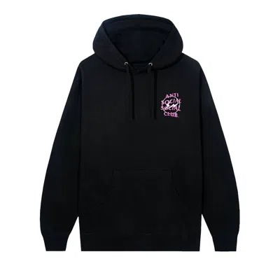 Pre-owned Anti Social Social Club Precious Petals Hoodie 'black/pink'