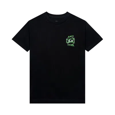 Pre-owned Anti Social Social Club Precious Petals Tee 'black/green'