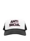 Anti Social Social Club Racing Trucker Cap In White