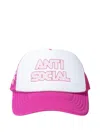 Anti Social Social Club Racing Trucker Cap In White