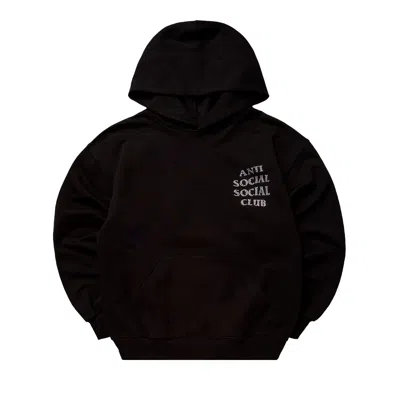 Pre-owned Anti Social Social Club Rhinestone Mind Games Hoodie 'black/white' | Men's Size Xxl